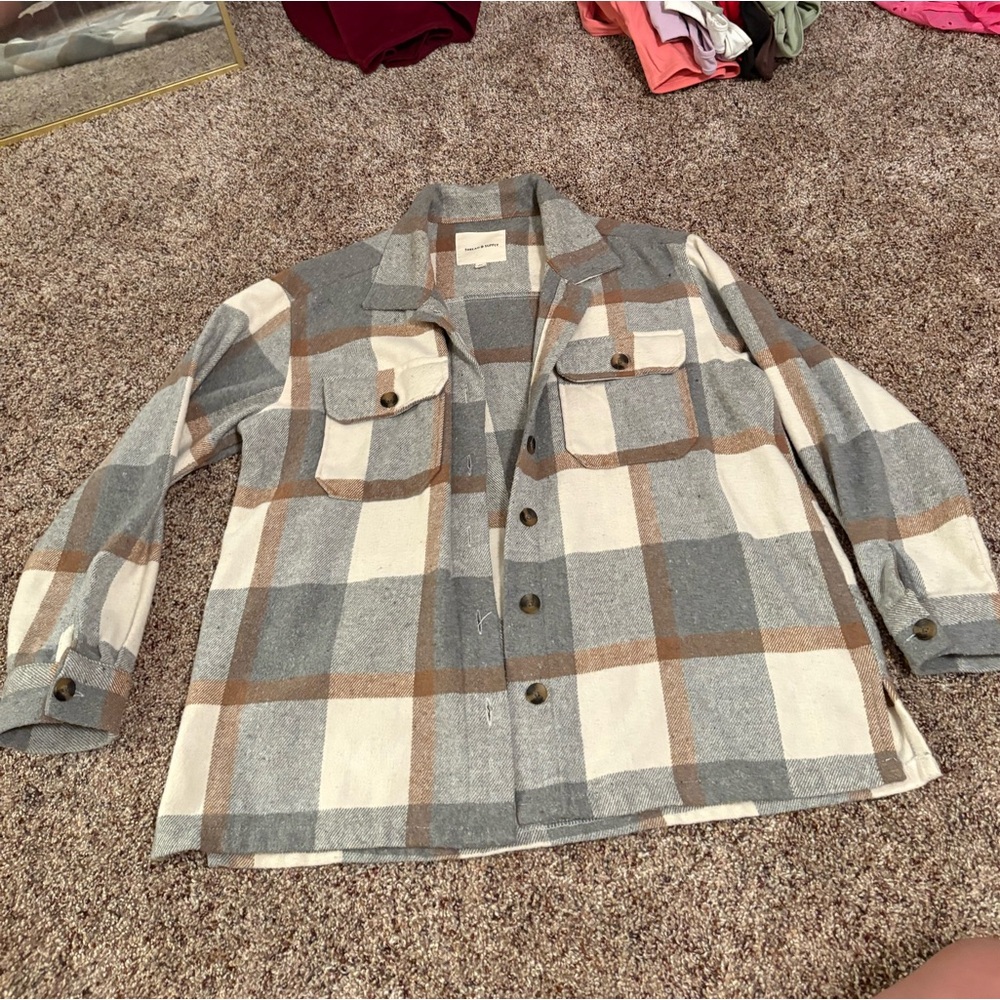 Plaid Button-Up Flannel